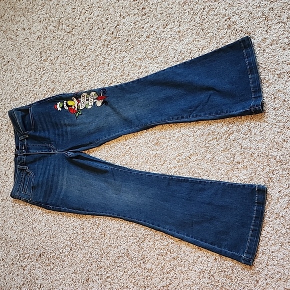 Ed Hardy  Denim Jeans with Gold and Red Logo - Picture 11 of 12